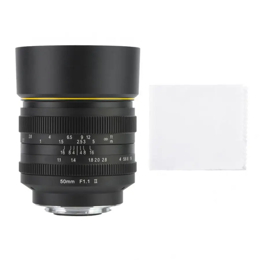 Lentes Kamlan 50 мм f1.1 II APS-C объектив с большой апертурой ручной фокусировки Для беззеркальных камер s lente para celular