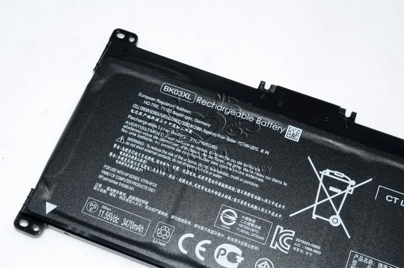 JIGU HSTNN-UB7G UB7G BK03XL TPN-W125 ноутбук Батарея для hp для Pavilion 14-ba001ns x360 x360 14-ba000 11,55 V 41.7WH