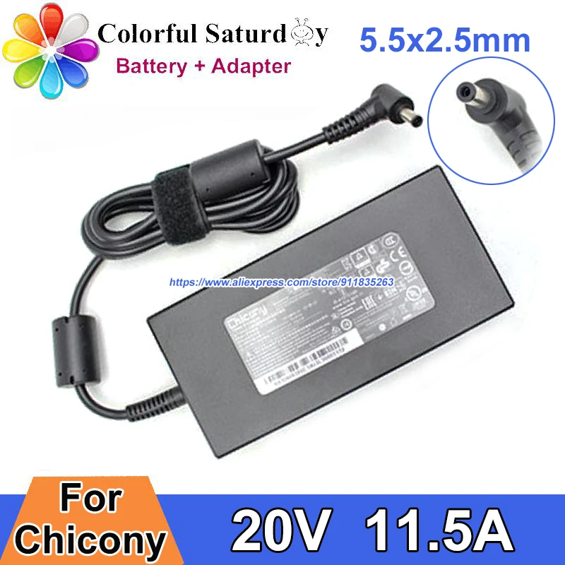 Adaptador Chicony A17-230p1b De 230 W, 20 V, 11,5 A Para Msi | Envío gratis