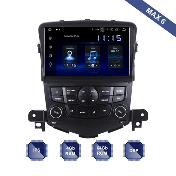 

Car Radio 2 Din GPS Navi for Chevrolet Cruze 2008 2009 2010 2011 2012 2013 Android 10 PX6 DSP IPS HDMI 4Gb+64Gb RDS WIFI DAB+