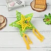 Natural Bamboo Rattan/Paper Weaving Cage Pet Bird Chewing Toys Parrot Cage Foraging Shredder Home Hanging Decoration 2