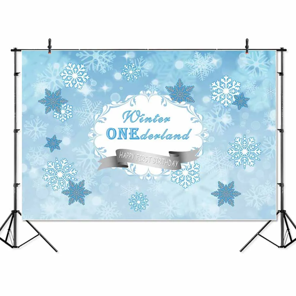 Зимние Onederland для фотосъемки Алиса в стране чудес Фон 7x5 на зиму с изображением