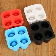 4 полости чашки форма льда полости бар вечерние лоток для напитков замораживание DIY кухонные аксессуары