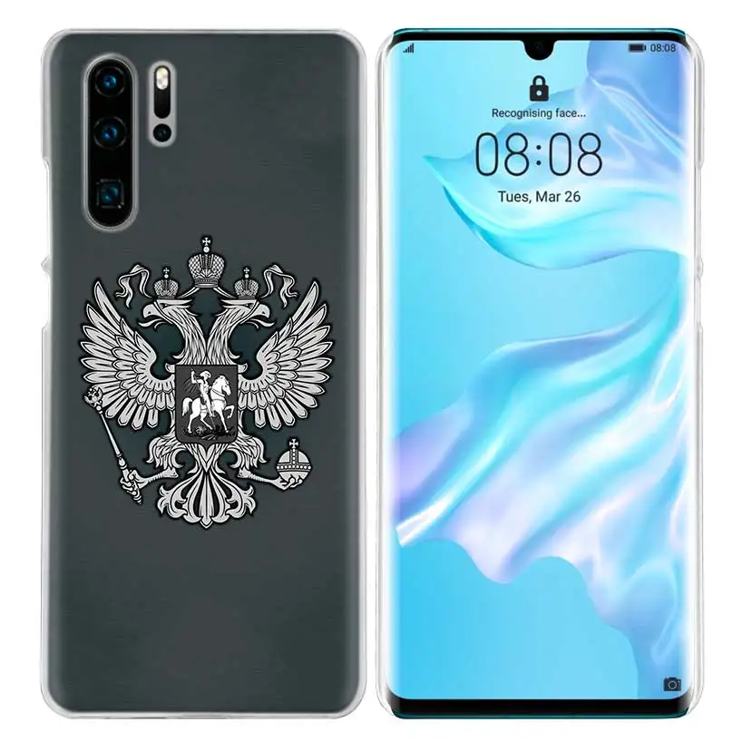 02 Жесткий чехол для huawei P30 P20 P10 mate 30 20 10 Nova 5 5i Pro Lite P Smart Z Plus Россия флаг герб - Цвет: 02