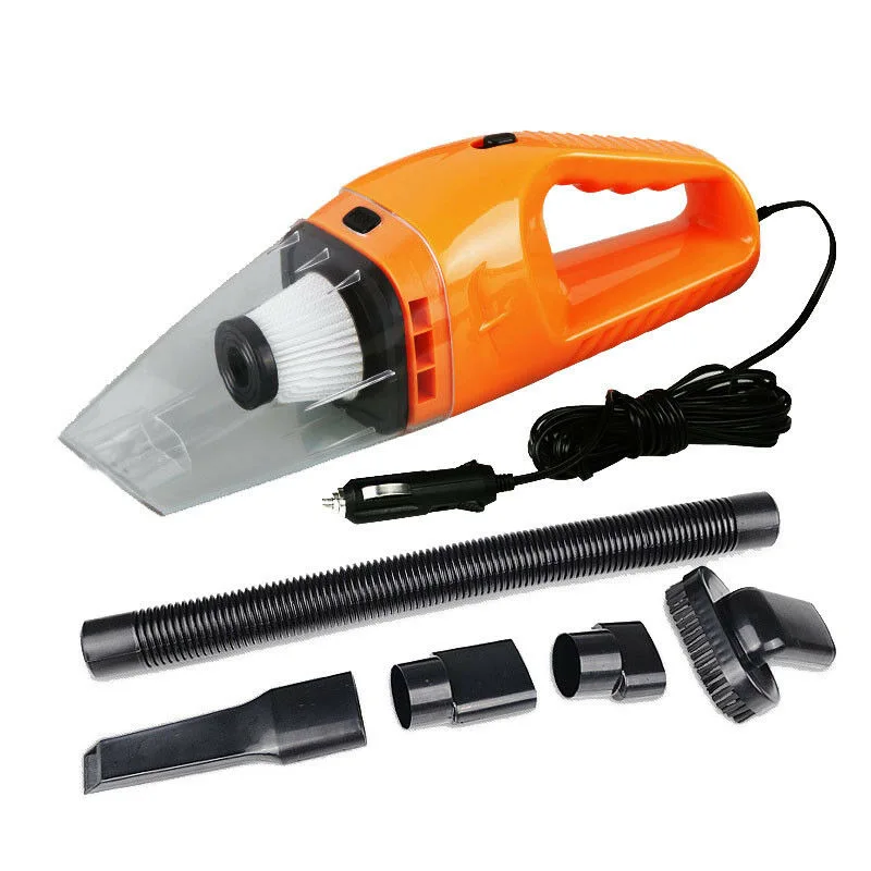 Orange Автомобильный пылесос мини для сухой и влажной уборки Dual-Применение 12V 120 Вт высокой мощности Мощность очиститель - Цвет: Orange