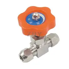 Красная пластиковая ручка 6 мм выходное отверстие пневматический контрольный запорный клапан