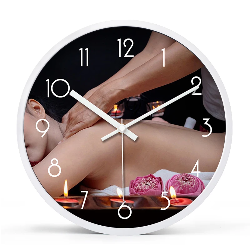 Style 11 Creative Wall Clock Silent Metal Big Beauty Salon Club Health Clock Modern Mute Large Hanging Table Montre Murale Decor SC223 - Цвет: Style 11