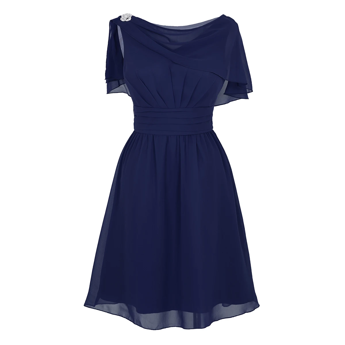 Элегантный Для женщин женские шифоновые коктейльные платья без рукавов ...