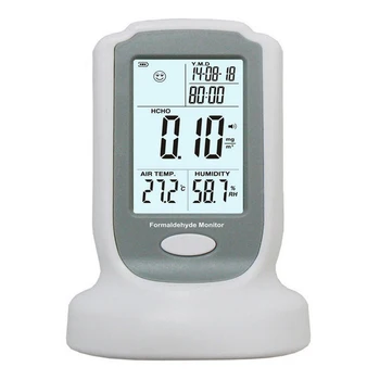 

HCHO CO2 Detector Temperature Hunidity Meter Date Carbon Dioxide 0-2000ppm Formaldehyde NDIR CO2 Gas Analyzer Thermometer