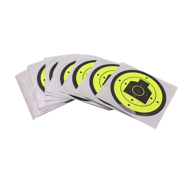 

Hunting 100Pcs/Lot Fireing Target Splatter Blossom Target Stickers Diameter 3 Inch /7.5Cm