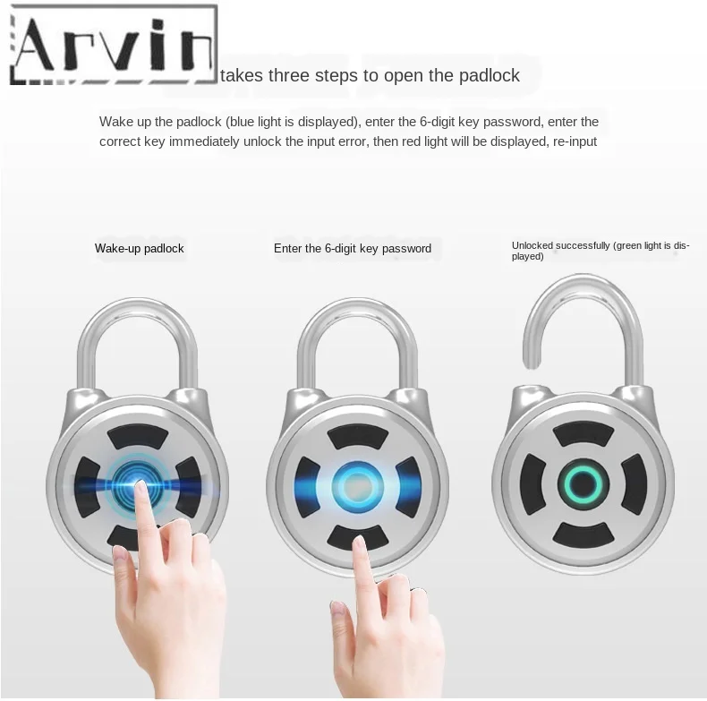 Smart padlock Bluetooth password mobile phone APP travel backpack luggage cabinet lock gym electronic small padlock M1