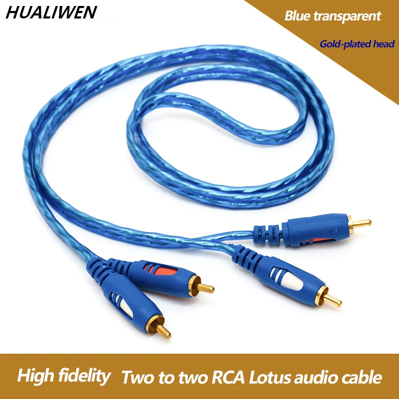 Аудиокабель 2RCA к 2 RCA штекер-штекер позолоченный аудиокабель 1 5 м 3 для домашнего