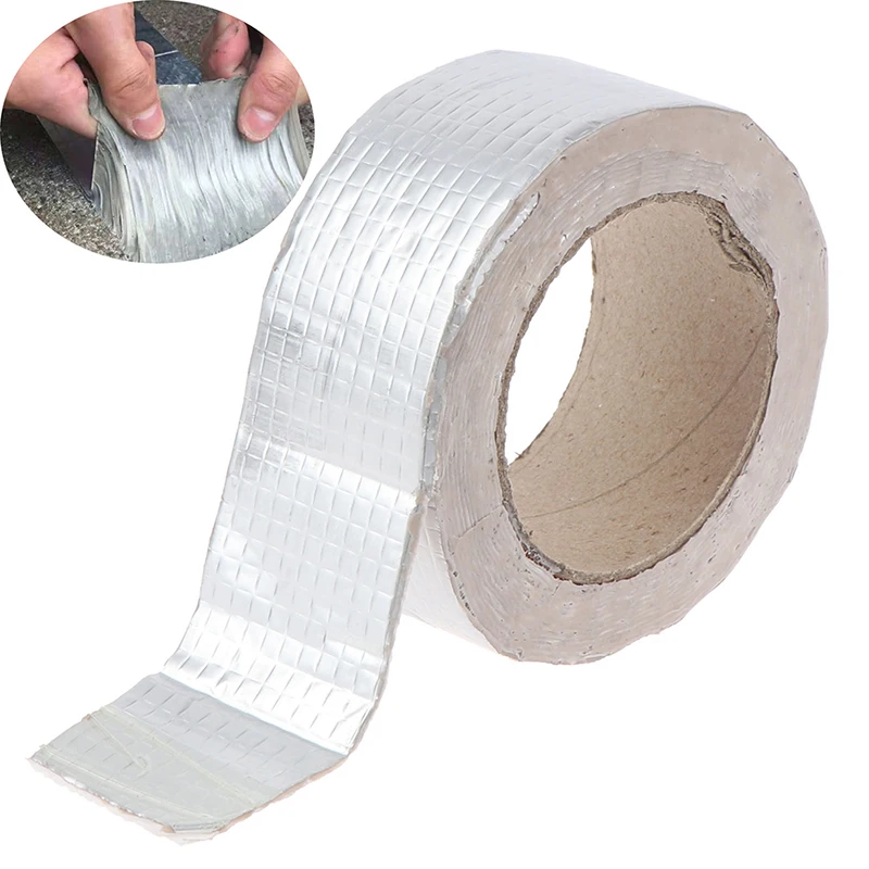 

Aluminum Foil Adhesive Tape Waterproof Duct Tape Super Repair Crack Thicken Butyl Waterproof Tape Home Renovation Tools
