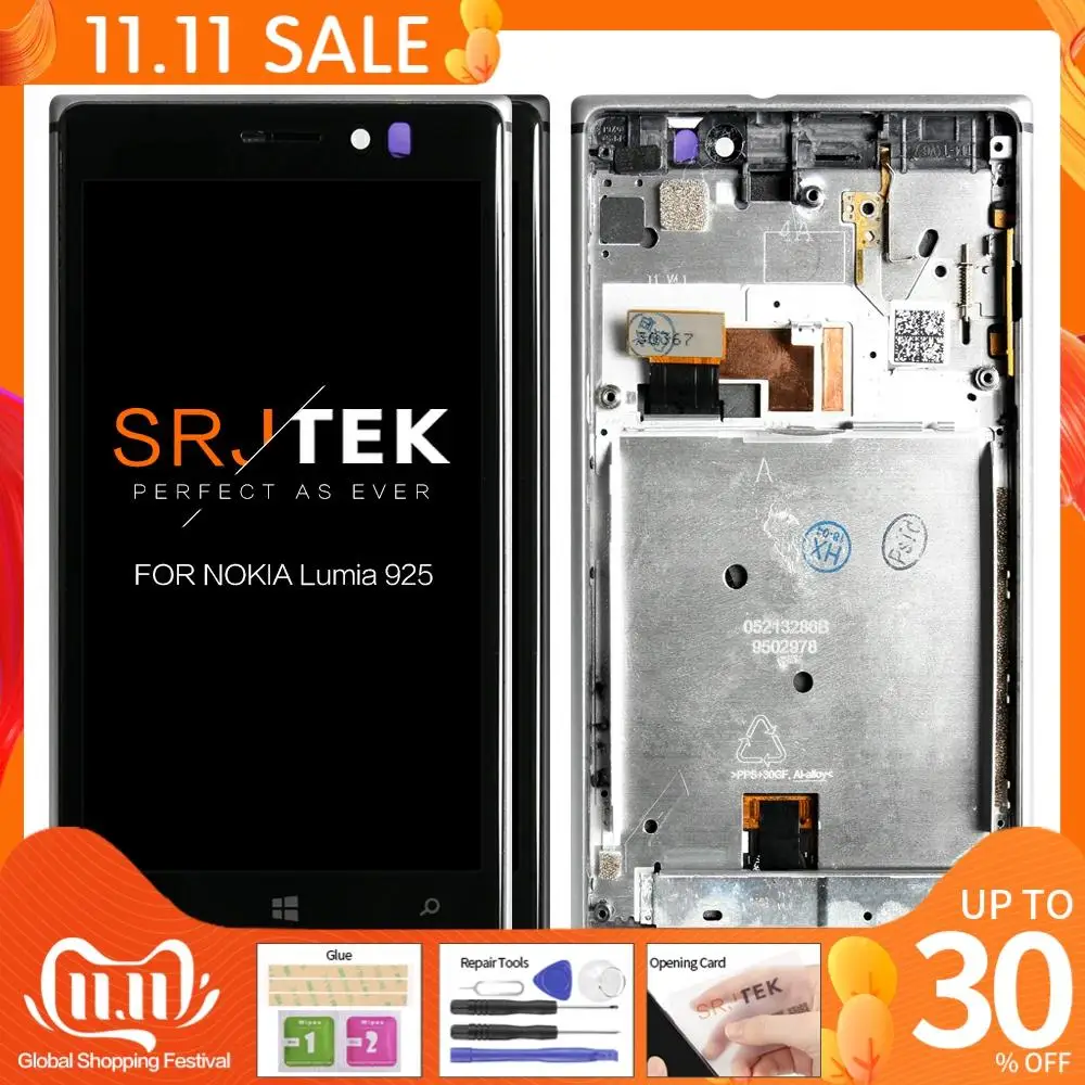 4 5 &quotIPS ЖК-дисплей для NOKIA Lumia 925 дисплей с сенсорным экраном дигитайзер