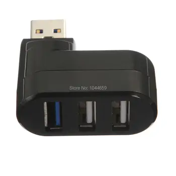 

3 Port USB 3.0 Hub Mini 90 / 180 Degree Rotatable Plug-and-play Hot Plugging High Speed Splitter For MacBook Pro PC Laptop