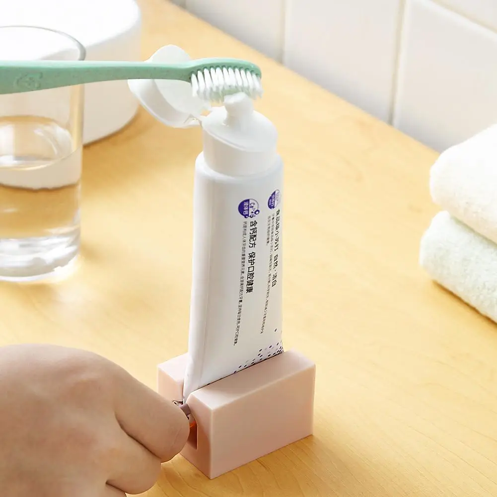Plastic Toothpaste Tube Squeezer Easy Dispenser Rolling Holder Bathroom-Supplies 