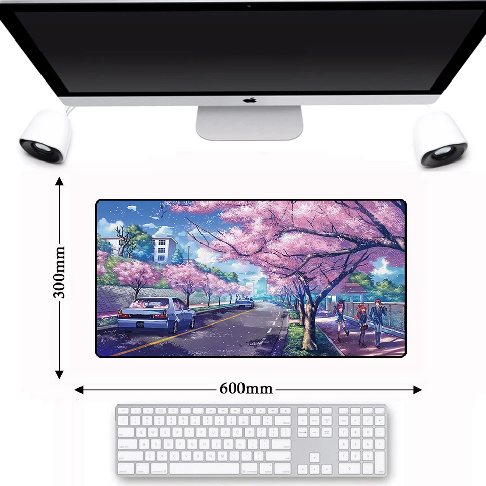 

Locking Edge Rubber Anti-slip Gaming Mousepad Gamer Mouse Pad Anime Keyboard Computer Cute Play Mouse Pad Mat Mattapis de souris