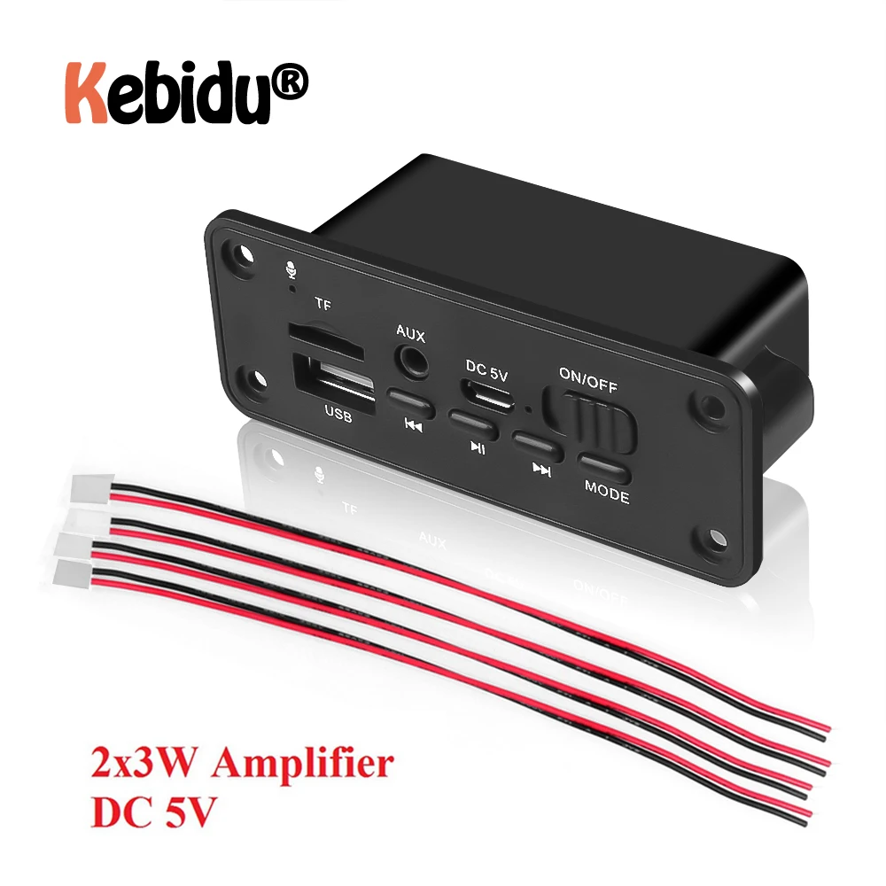 Mp3-плеер DC 5 В Bluetooth MP3 WMA декодер плата аудио модуль USB TF радио беспроводной
