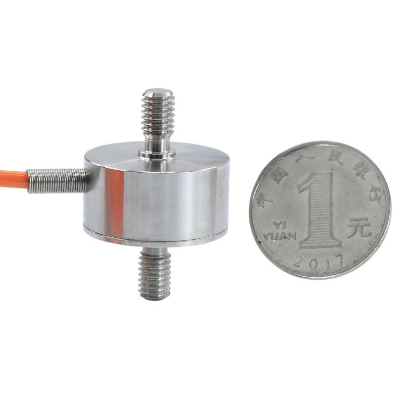 Flat Force Sensor Mini Transducer Stress Tension Measuring 50KG 200KG 500KG Thread rod Small Size Membrane Box Pressure Pull | Электронные