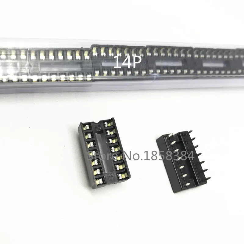 

Free shipping 200pcs 14 Pin DIP SIP IC Sockets Adaptor Solder Type