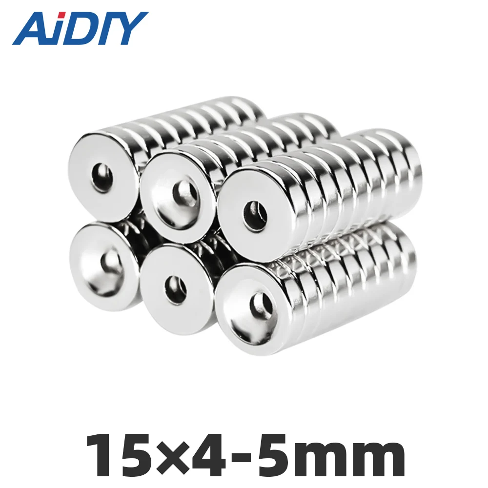 AI DIY 5/20/50 шт 15x4 мм отверстие 5 N35 супер сильный Rng магнитные установки постоянный