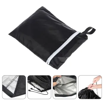 

1pc Polyester Umbrella Protective Cover Waterproof Outdoor Umbrella Cover(Black)
