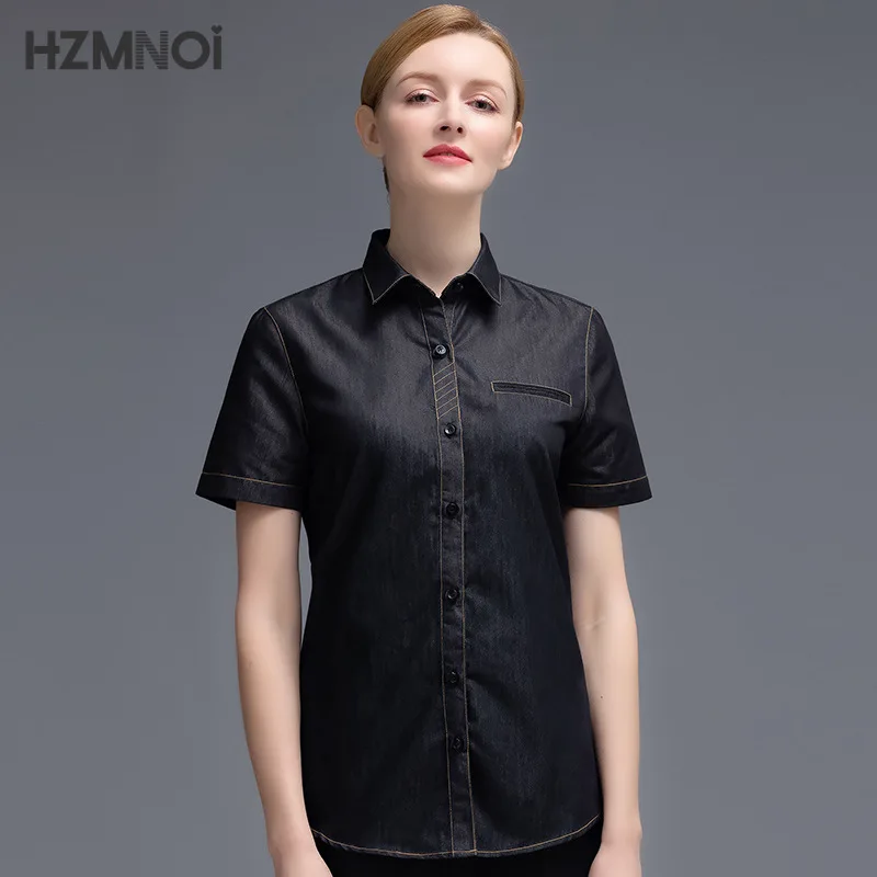 

Chef Uniform Short Sleeve Breathable Thin Restaurant Kitchen After Catering Clothes Chef Wear Short Sleeve Overalls