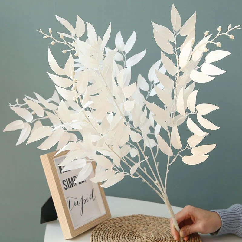 

Explosion models 5 forks 3 colors to put the willow leaves High-end wedding home projects hotel road decoration simulation fake
