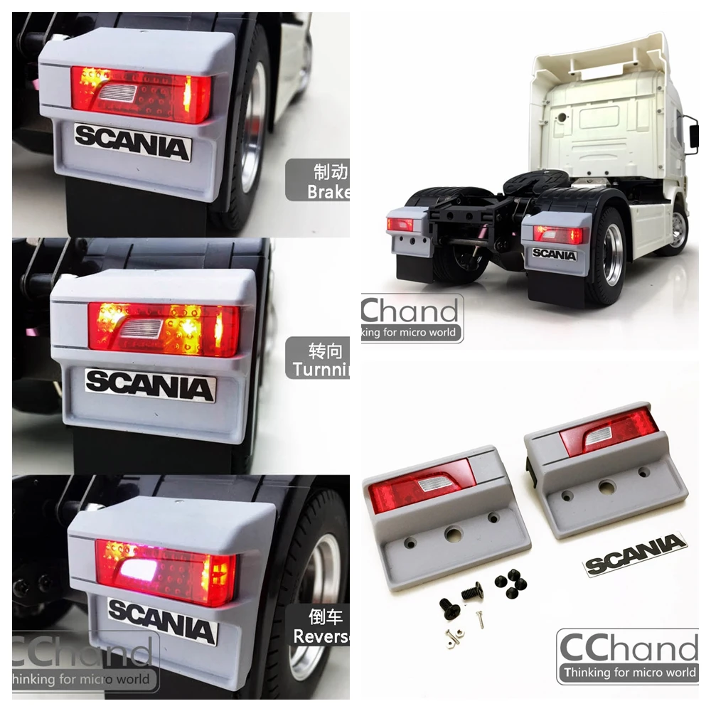 Прицеп трактор CChand TAMIYA 1/14 SCANIA R470 R620 новый задний фонарь игрушечный автомобиль на