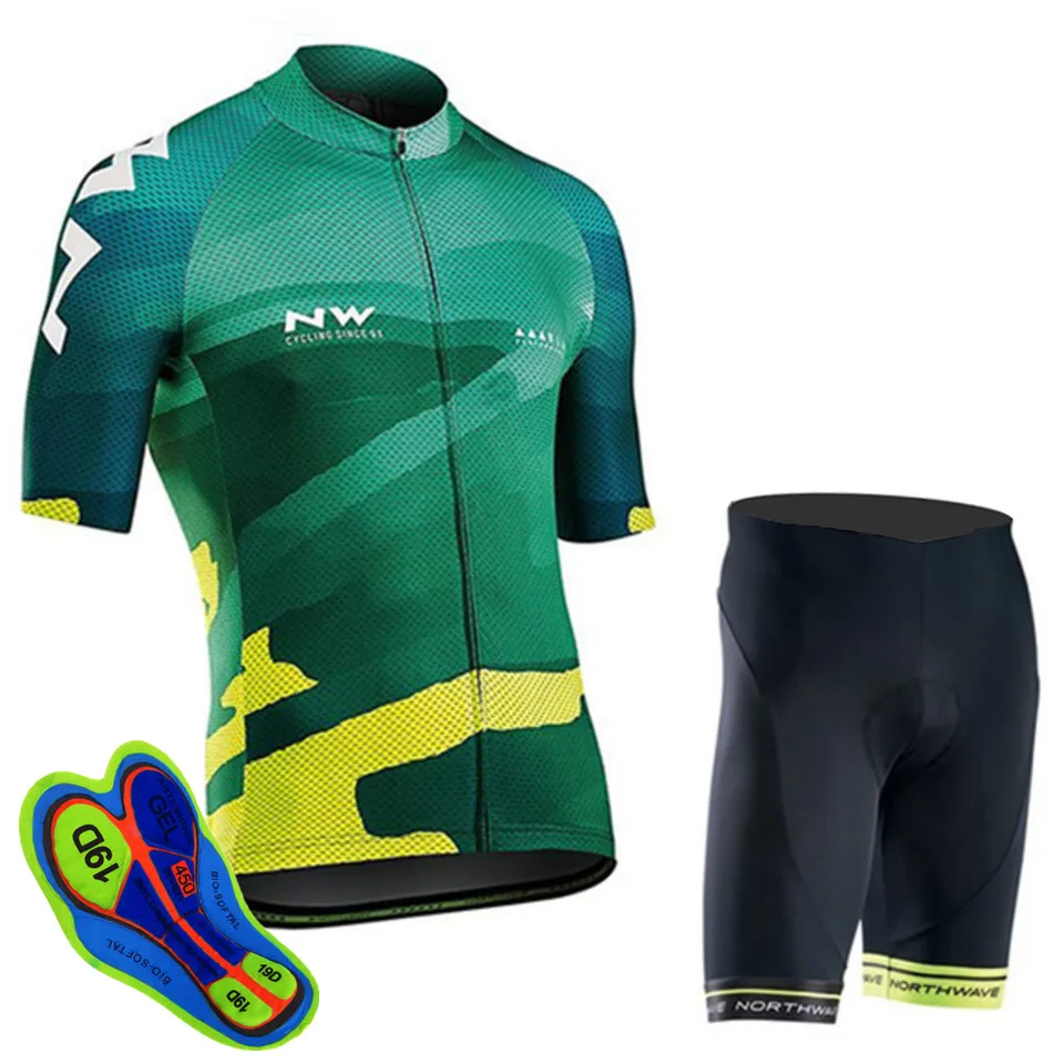 No.3 Новинка, NW велосипедная майка, короткая Джерси, Ropa De Ciclismo, комплект одежды для велоспорта, одежда для велоспорта, гелевая Подушка 19d, дышащая - Цвет: No.3