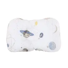 Новая милая детская подушка, хлопок, анти-голова, цветной стереотип, безопасная, четыре сезона, универсальная, для новорожденных, мягкая, не проливает молоко