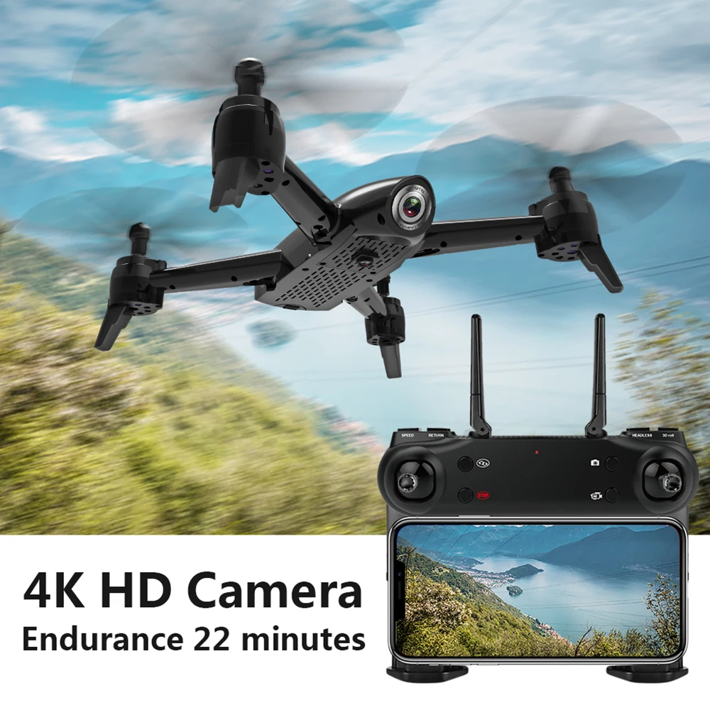 CYSINCOS WiFi FPV RC 4K широкоугольная камера оптический поток 1080P HD Двойная камера видео Квадрокоптер игрушки для взрослых и детей