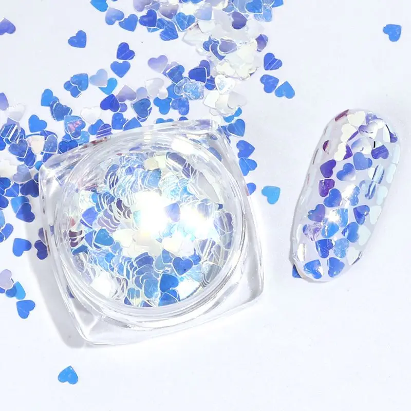 

8 Box/Set Irregular Small Round Glitter Paillette Mix Color Sequins Transparent Flakes for DIY Nail Art Manicure Tips Decoration
