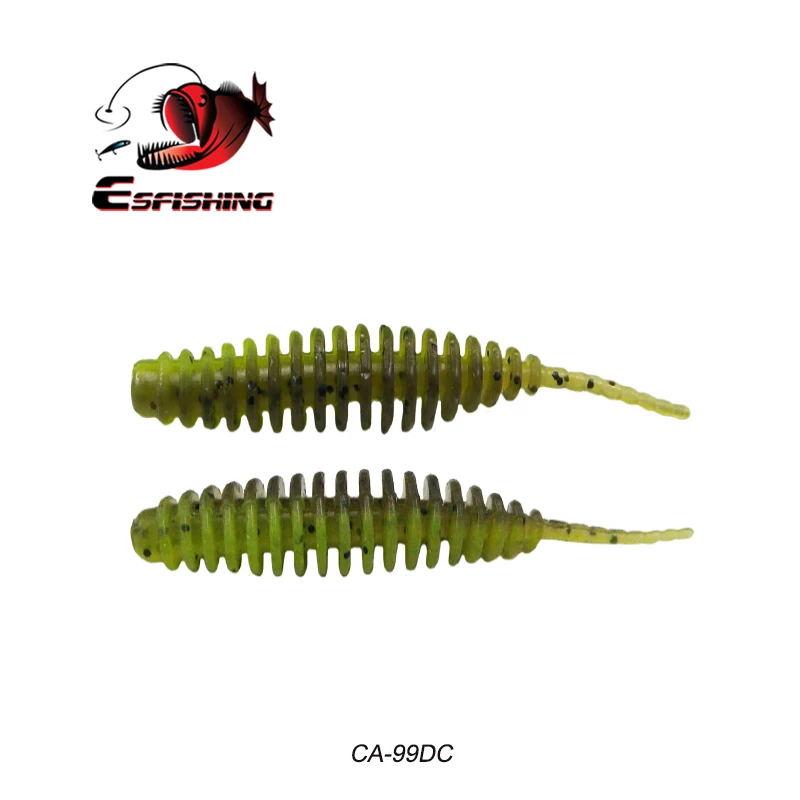 CA99DC ESFishing червячная Приманка Мягкая приманка танта 38 мм 90 мм 12 шт. 8 шт. рыболовные приманки, рыбалка Карп Рыбалка бас приманка Isca искусственное ПВА - Цвет: CA99DC