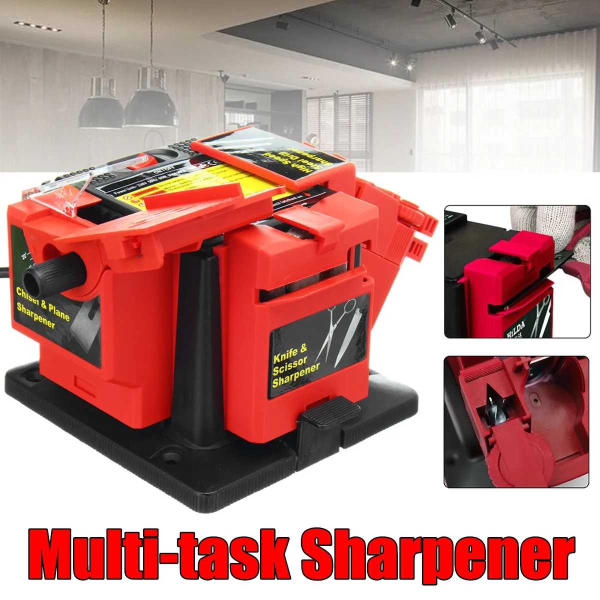 

220V Electric Household Sharpener Tool Drill Bit Knife Scissor Sharpener Grinder