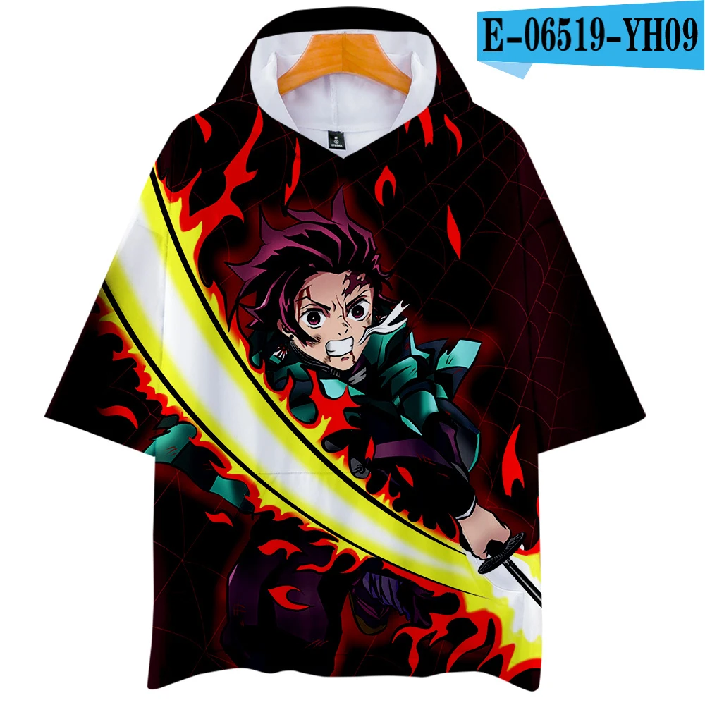 Толстовка с капюшоном «Demon Slayer», «Kimetsu no Yaiba», футболка «Animec cos», лидер продаж, с короткими рукавами, унисекс, для пары, для родителей и детей, косплей - Цвет: 10