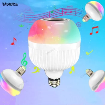 

RGBW LED E27 85-265V Wireless Bluetooth Smart Bulb Audio Speaker Music Playing Dimmable Lamp with 24 Key Remote Control CD50 W05