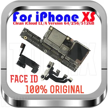

100% Good Working For iPhone XS Motherboard Unlocked Free iCloud YES / NO Face Recognition ID Original Used OK Main Logic Board
