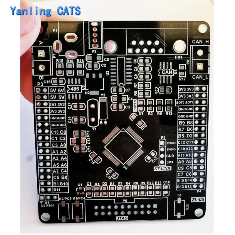 DIY      Cortex M3, STM32F103, STM32F103RB RCT6 LQFP64 , RS232 485 CAN 5PCs Zl-05