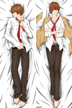 

COOL Japanese Anime Death Note boy Yagami Light Pillow Cover Hugging Body Pillowcase Dakimakura BL Otaku Pillow Case Cover Gift