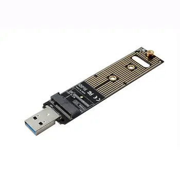

USB 3.0 to NVM M-Key M.2 NGFF External SSD PCBA Carrying Adapter with Disk Box