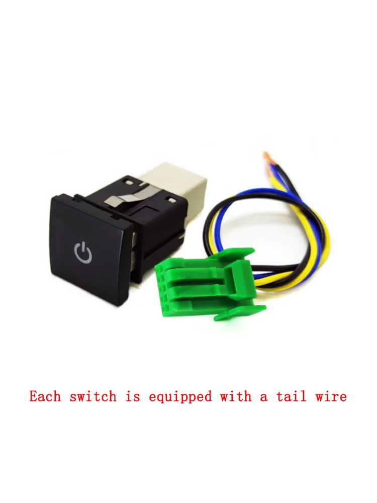 1PC LED Steering Wheel Heat Fan Rearview Mirror Radar Parking Sensor Power Supply Switch Button For Volkswagen Touran 11-15 | Автомобили и