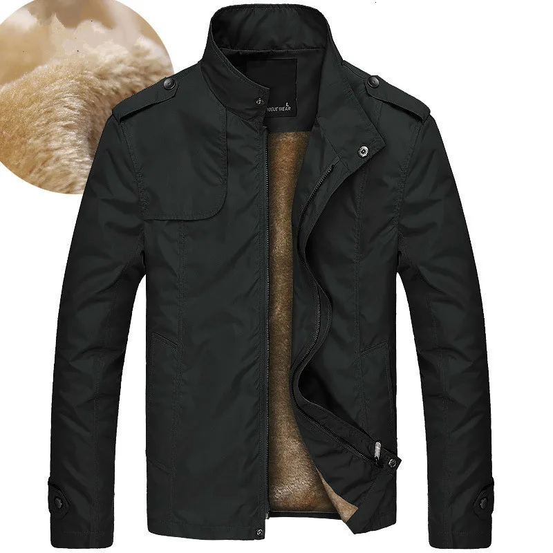 Мужская куртка плюс бархат утолщение стоячий воротник пальто повседневная куртка Верхняя одежда парка для мужчин jaqueta masculina