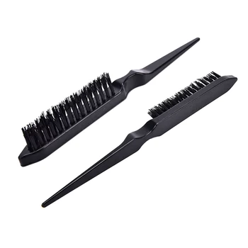 

Hot Sale 1pc Practical Black color Pro Salon Hairdressing Teasing Back Hair Combing Brush Slim Line Styling Comb