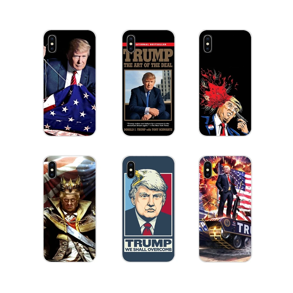 For Apple iPhone X XR XS MAX 4 4S 5 5S 5C SE 6 6S 7 8 Plus ipod touch Donald John Trump Accessories Phone Cases Covers | Мобильные