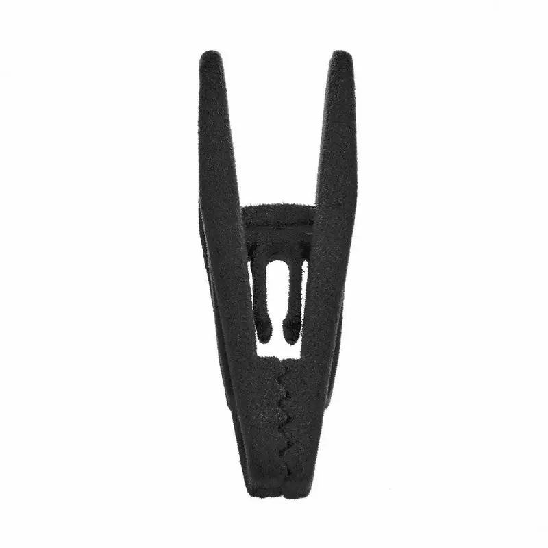 Black Loozykit 20 шт бархатная Вешалка зажимы съемные флокированные зажимы ветрозащитные прищепки не скользят не знак вешалка для брюк координата дома - Цвет: Black