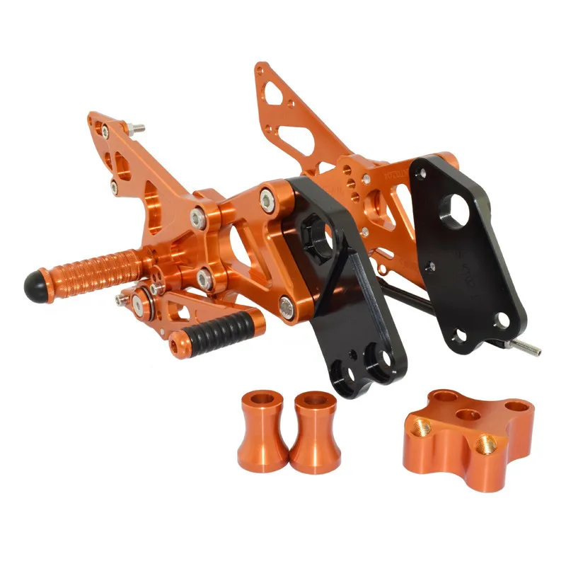 Waase для KTM RC125 RC200 RC390 RC 125 200 390- регулируемые наездники задние наборы Rearset Подножка для ног колышки