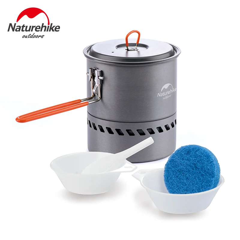 

Naturehike Ultralight Camping Cookware Outdoor Tableware Hiking Picnic Backpacking Camping Tableware Pot With Windshield
