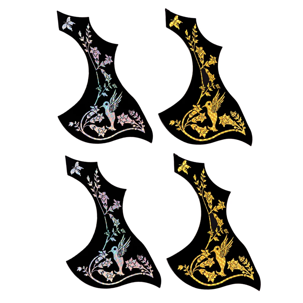 2pcs Acoustic Folk Guitar Pickguard Adhesive Hummingbird Anti-scratch Plates