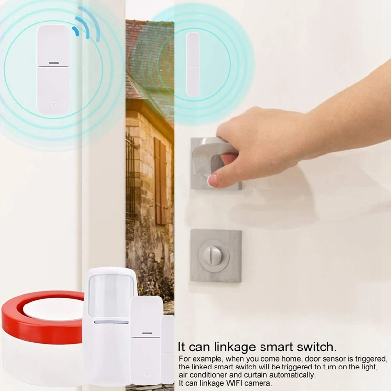 FFYY-Smart WiFi домашняя система охранной сигнализации 433 МГц Беспроводная Стробоскопическая сирена Совместимость с Alexa Google Home IFTTT Tuya APP E